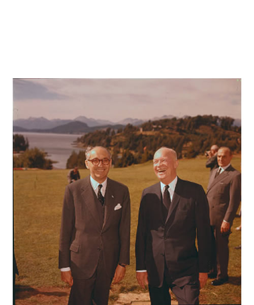 Dwight Eisenhower estuvo en Bariloch Entre el 27 y el 29 de Febrero 1960